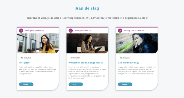 modules E-learning financiële redzaamheid vrouwen ABP